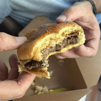 Coquito Kitchen - Special hamburger griddled pimento cheese and minced slaw on a potato roll - Argentine Near Me - Afton, Virginia