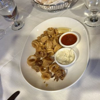 Luce - Crispy Calamari The cheese sauce was amazing - New American Near Me - Middletown, Connecticut