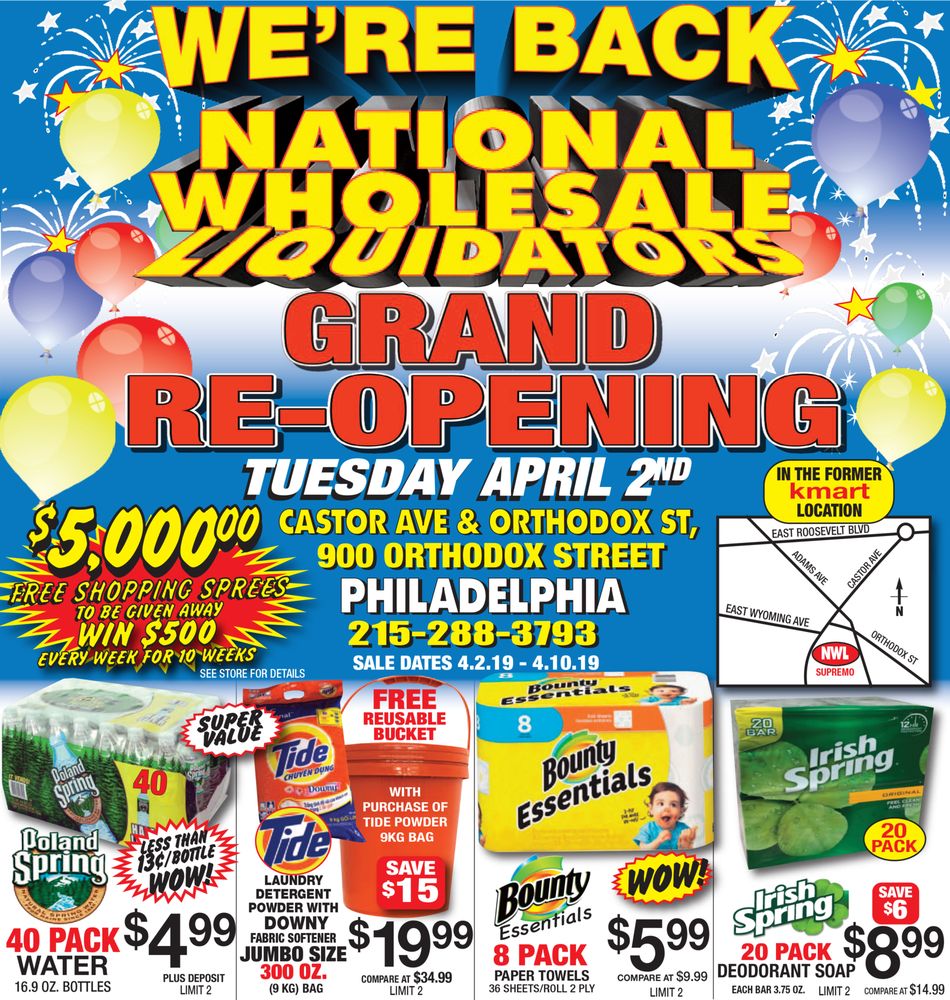 NATIONAL WHOLESALE LIQUIDATORS 13 Photos 900 Orthodox St