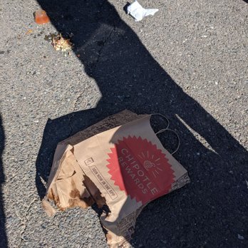 Chipotle Mexican Grill - Bag soaked through - Mexican Near Me - Placerville, California