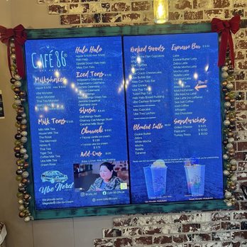 Cafe 86 - Menu 1/3/26 - Desserts Near Me - Carson, California