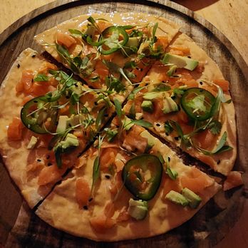 Casa Ipanema - Salmon tostada-$11 happy hour sharable and delicious! - Brazilian Near Me - Los Angeles, California Casa Ipanema - Salmon tostada-$11 happy hour sharable and delicious! - Brazilian Near Me - Los Angeles, California