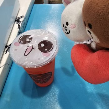 Teapresso Bar - Top of the drink... the seal is cute! - Bubble Tea Near Me - Honolulu, Hawaii