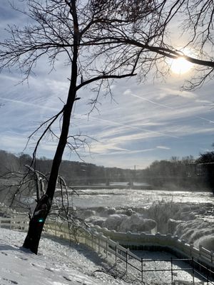 Photo of Paterson Great Falls National Historical Park - Paterson, NJ, US. 1/22/24: Breathtaking frozen beauty!