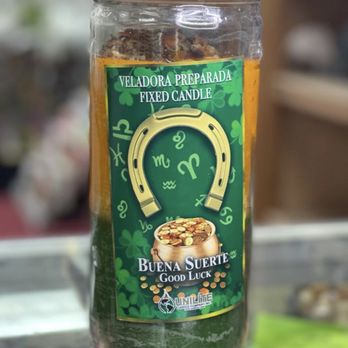 Lola's Botanica - Vela preparada para la buena suerte de 14 días. - Spiritual Shop Near Me - Queens, New York