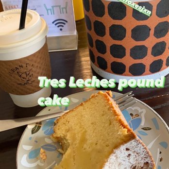 Urban Foxes - Tres Leches pound cake + coffee - Desserts Near Me - Jackson, Mississippi Urban Foxes - Tres Leches pound cake + coffee - Desserts Near Me - Jackson, Mississippi