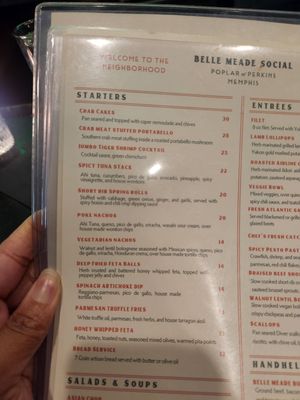 Menu photo 2 Belle Meade Social Memphis, TN Menu photo 2 Belle Meade Social Memphis, TN