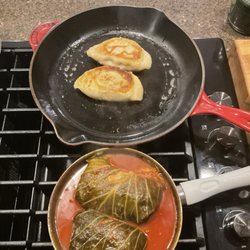 White Eagle Foods - Onion and potato pierogi and goblaki.