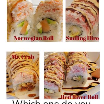 Hiro Hiro - four different types of sushi - Japanese Near Me - Hope, Arkansas Hiro Hiro - four different types of sushi - Japanese Near Me - Hope, Arkansas