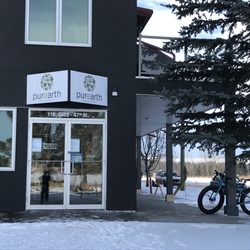 Purearth Organics - Purearth Front door. Finally signage is finished.