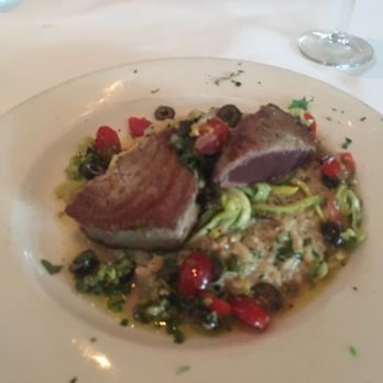 Drew's on Halsted - Ahi Pan-Seared Ahi Tuna Steak - American Near Me - Chicago, Illinois Drew's on Halsted - Ahi Pan-Seared Ahi Tuna Steak - American Near Me - Chicago, Illinois