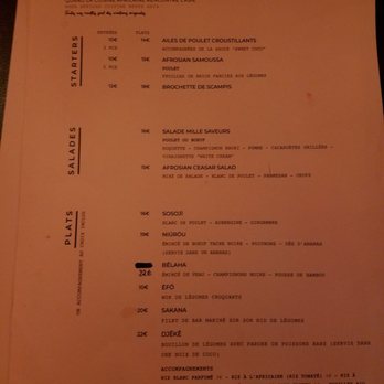 Afrosian - Menu - African Near Me - Brussel, BRU