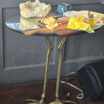 Crema & Vine - Cute table holding what the pianist was snacking on. - Wine Bars Near Me - Danville, Virginia Crema & Vine - Cute table holding what the pianist was snacking on. - Wine Bars Near Me - Danville, Virginia