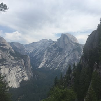 Four Mile Trail - Half dome from halfway - Hiking Near Me - Yosemite, California