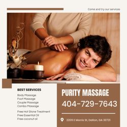 Purity Massage in Dalton gift card