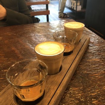 Revolver - Tasting flight of espresso - Coffee & Tea Near Me - Vancouver, British Columbia Revolver - Tasting flight of espresso - Coffee & Tea Near Me - Vancouver, British Columbia