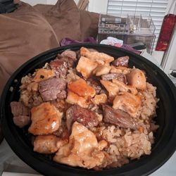 Asian Fusion Grill - Steak and chicken bowl