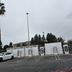 Tesla Supercharger - Chargers are by the mall