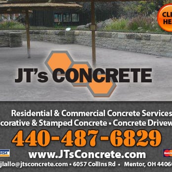 JT's Concrete - Ad powered by: YPC Media - Masonry/Concrete Near Me - Mentor, Ohio JT's Concrete - Ad powered by: YPC Media - Masonry/Concrete Near Me - Mentor, Ohio