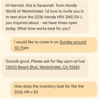 Honda World - Wonderful customer service ‍ - Car Dealers Near Me - Westminster, California