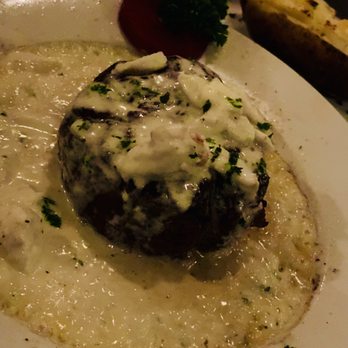 Kenny Wards - Sizzling plate delivered with Lump crabmeat topped filet, twice baked potato - Steakhouses Near Me - Ocean Springs, Mississippi Kenny Wards - Sizzling plate delivered with Lump crabmeat topped filet, twice baked potato - Steakhouses Near Me - Ocean Springs, Mississippi