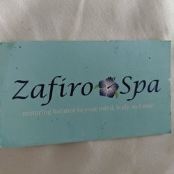 Zafiro Spa - Business card