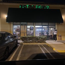 This isn't Halloween decor. sign is flashing like a scene from a horror movie, door is boarded up, inside stench of rotten sewage. This isn't Halloween decor. sign is flashing like a scene from a horror movie, door is boarded up, inside stench of rotten sewage.