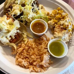 Fernando's Street Kitchen - My plate after visiting the taco bar