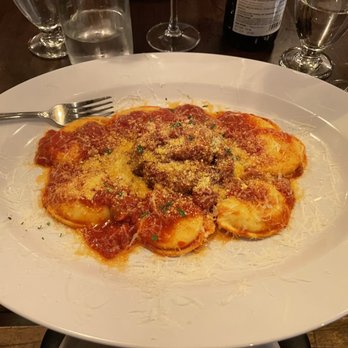 La Lanterna Restaurant & Caffe - Huge portion and plate. Fork for scale - Italian Near Me - Yonkers, New York