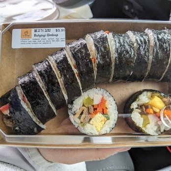 K-Recipe - Bulgogi gimbap, $5.99 prior to tax - Korean Near Me - South Salt Lake, Utah K-Recipe - Bulgogi gimbap, $5.99 prior to tax - Korean Near Me - South Salt Lake, Utah
