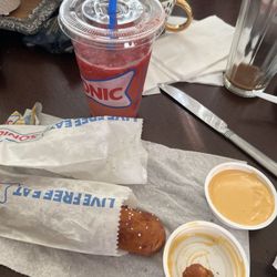 Sonic Drive-In - Pretzel Twist Strawberry Real Fruit Slush