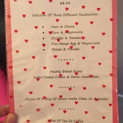 Bon Tea Room - The menu