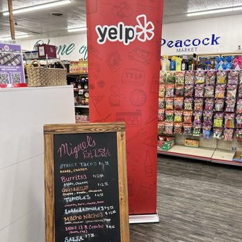 Miguel’s Salsa - The Yelp banner and the menu. - Mexican Near Me - Clovis, California