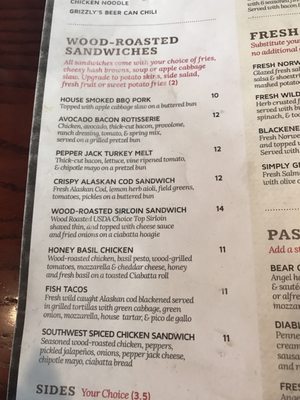 Menu photo 7 Grizzly's Grill Waite Park, MN