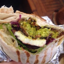 We Love Falafel - Falafel & Hallumi wrap yum!