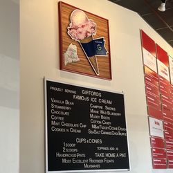 East Coast Burger - Ice cream flavors