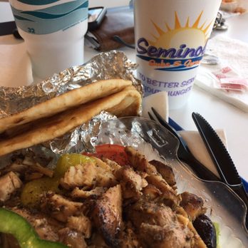 Seminole Subs & Gyros - Greek salad with chicken and pita on the side- sooo good - Sandwiches Near Me - Clearwater, Florida Seminole Subs & Gyros - Greek salad with chicken and pita on the side- sooo good - Sandwiches Near Me - Clearwater, Florida