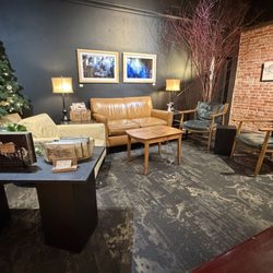 Mela Coffee Roasting - The cutest seating area so cozy!