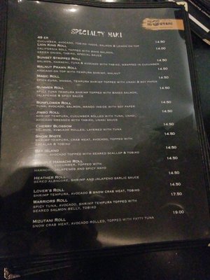 Menu photo 5 Mizutani Sushi Bar San Francisco, CA Menu photo 5 Mizutani Sushi Bar San Francisco, CA