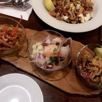 Los Andes Restaurant - Ceviche sampling - Latin American Near Me - Providence, Rhode Island Los Andes Restaurant - Ceviche sampling - Latin American Near Me - Providence, Rhode Island