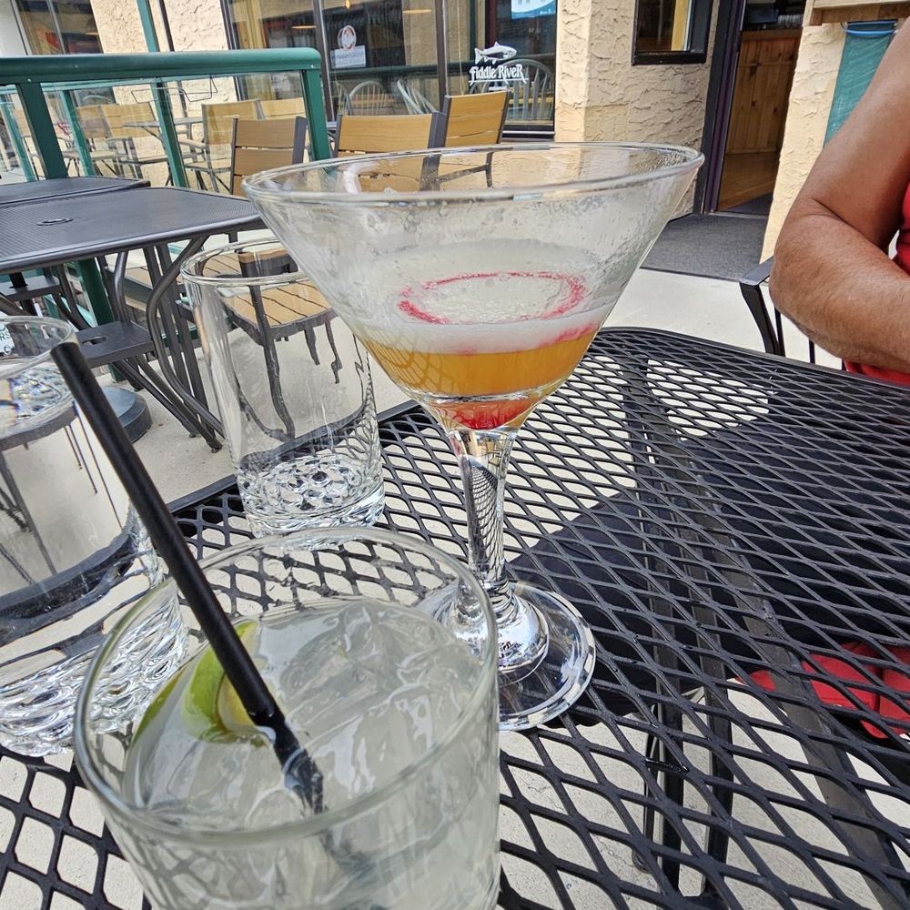 Fiddle River Restaurant - Full disclosure! Half the drink was drank lol - Seafood Near Me - Jasper, Alberta Fiddle River Restaurant - Full disclosure! Half the drink was drank lol - Seafood Near Me - Jasper, Alberta