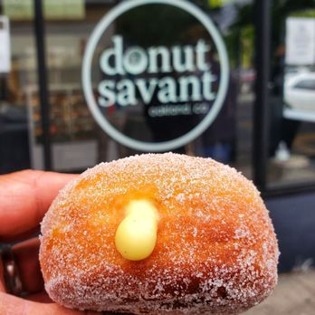 donut savant - Jane dough- raised dough w/ vanilla pastry cream filling and sugar dusting - Donuts Near Me - Oakland, California donut savant - Jane dough- raised dough w/ vanilla pastry cream filling and sugar dusting - Donuts Near Me - Oakland, California