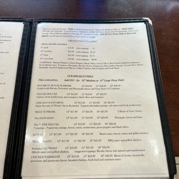 Bourbon House Pizza - Menu - Pizza Near Me - Florence, Kentucky Bourbon House Pizza - Menu - Pizza Near Me - Florence, Kentucky