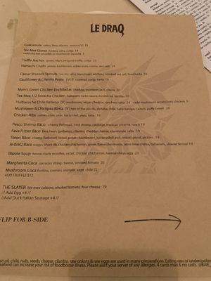 Menu photo 8 Le Draq Los Angeles, CA