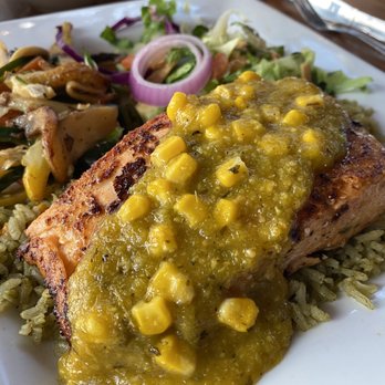 Manny's Tex-Mex - Blackened Salmon plate. Have been here several times, it's all good, this is the best thing I've had here. - Mexican Near Me - Heath, Texas Manny's Tex-Mex - Blackened Salmon plate. Have been here several times, it's all good, this is the best thing I've had here. - Mexican Near Me - Heath, Texas
