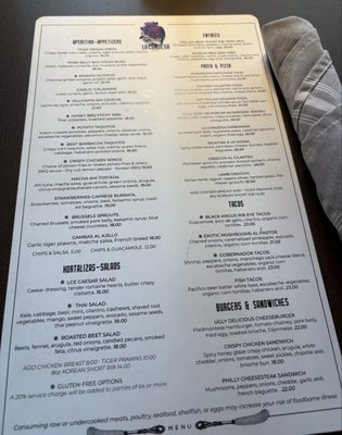 Menu photo 1 La Condesa Eatery Reno, NV Menu photo 1 La Condesa Eatery Reno, NV
