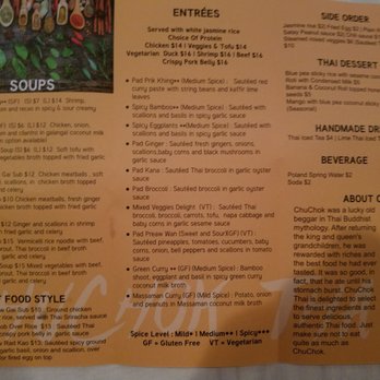 Chuchok Thai - Takeout menu side 2 - Thai Near Me - Sleepy Hollow, New York Chuchok Thai - Takeout menu side 2 - Thai Near Me - Sleepy Hollow, New York