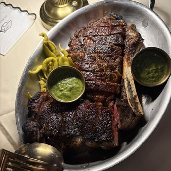 Adalina Prime - Steaks with chimichurri sauce- no need for the chimichurri - Steakhouses Near Me - Chicago, Illinois