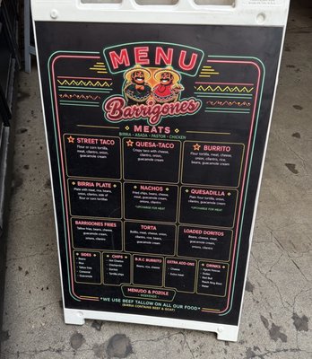 Menu photo 1 Barrigones Mexican Cuisine Whittier, CA Menu photo 1 Barrigones Mexican Cuisine Whittier, CA