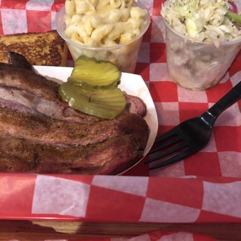 Moe's Original Bar B Que - Ribs with Mac and cheese and slaw - Barbeque Near Me - Wilmington, North Carolina